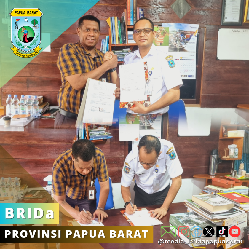 BRIDA PAPUA BARAT LAKUKAN PERJANJIAN KERJA SAMA DENGAN BANK PAPUA