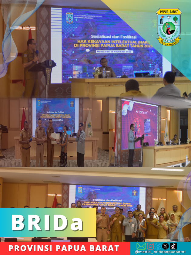 SMART BRIDA: BRIDA Papua Barat Gelar Sosialisasi dan Fasilitasi HAKI Tahun 2025