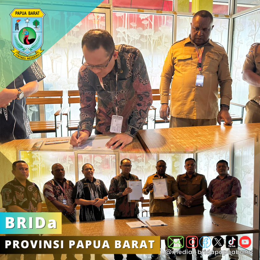 BAPPERIDA Pegunungan Bintang Teken Kontrak Bersama BRIDA Papua Barat Perkuat Pembangunan Berkelanjutan