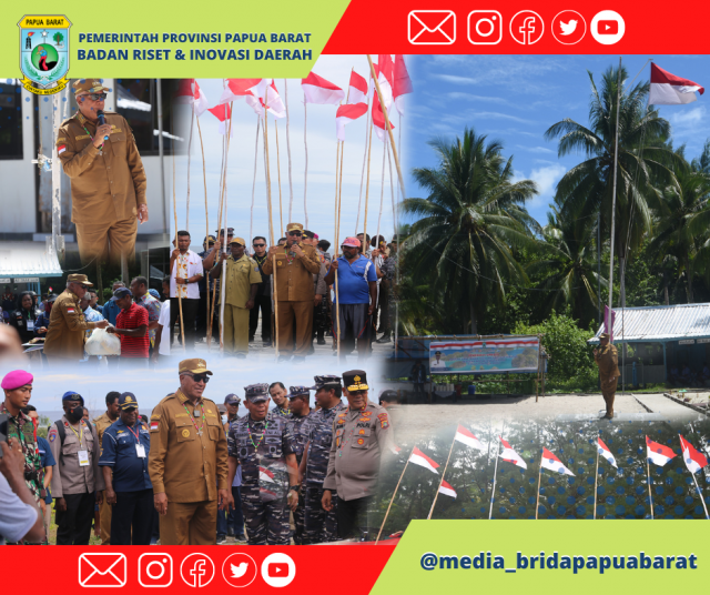 “MERAH PUTIH BERKIBAR DI TAPAL BATAS NKRI: DI PULAU FANI TANDA JANJI SETIA JAGA KEDAULATAN BANGSA DAN NEGARA INDONESIA”