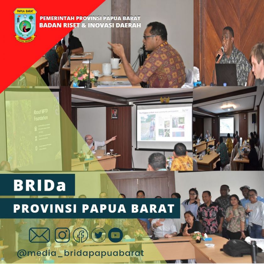 Kerjasama BRIDA Papua Barat dengan the Royal Botanic Gardens Kew Inggris: Integrasikan TIPAs ke dalam KSP MPTP