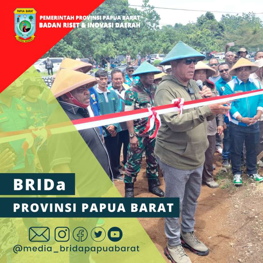 MERESPON ARAHAN PRESIDEN TERKAIT KRISIS GLOBAL : PEMERINTAH PROVINSI PAPUA BARAT MULAI MEMBUKA LAHAN SUMBER PANGAN