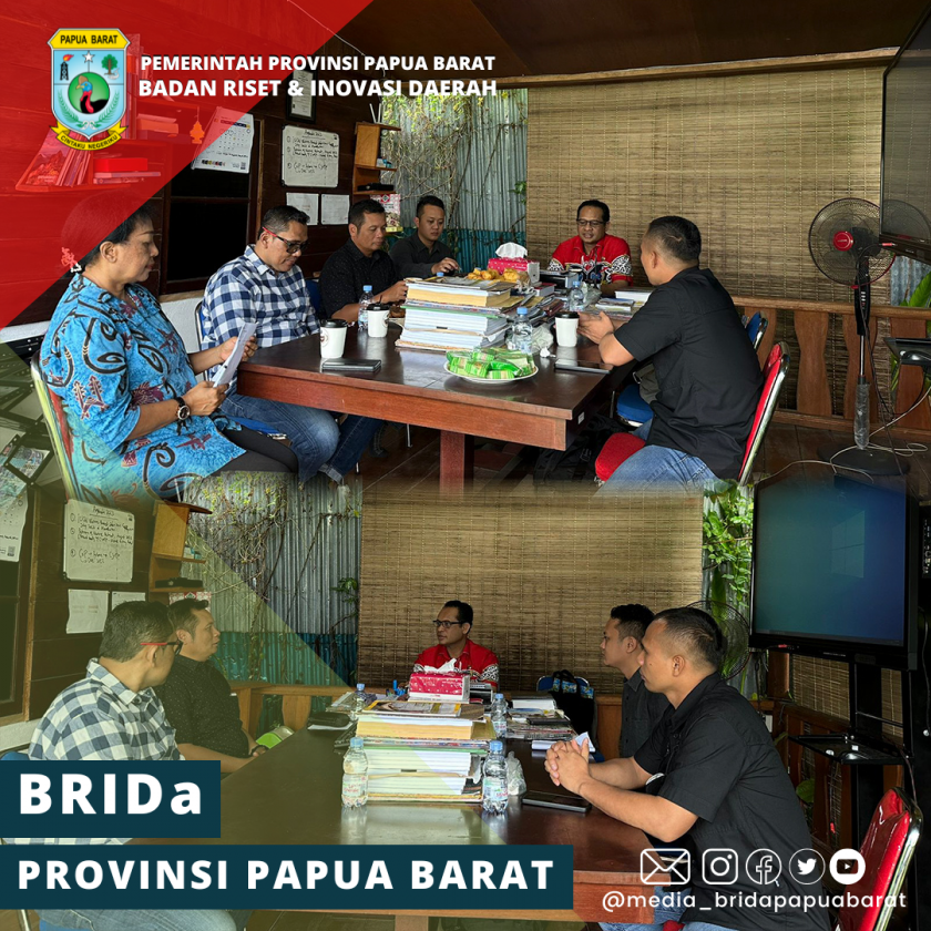 Siapkan Kunker Dewan Pengarah BRIN, Tim Advance BRIN Koordinasi dengan BRIDA Papua Barat