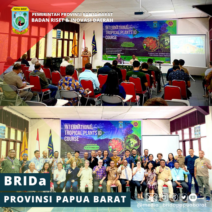 KOLABORASI BRIDA PAPUA BARAT, ROYAL BOTANICAL GARDENS KEW DAN FAHUTAN UNIPA MENYELENGGARAKAN PELATIHAN INTERNATIONAL TROPICAL PLANT ID COURSE