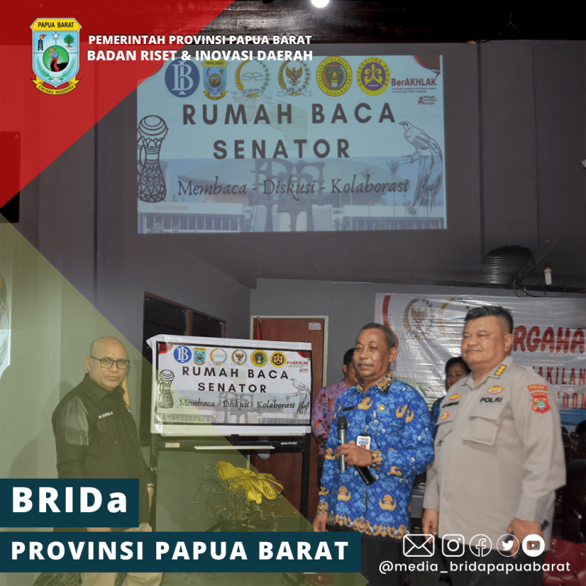 Gubernur Papua Barat Meluncurkan Rumah Baca DPD RI