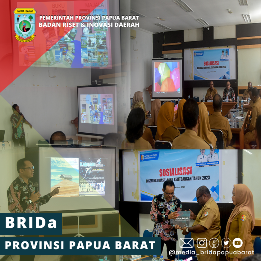 Bappeda Litbang Kabupaten Fak-Fak Gelar Sosialisasi Diseminasi Hasil Kelitbangan