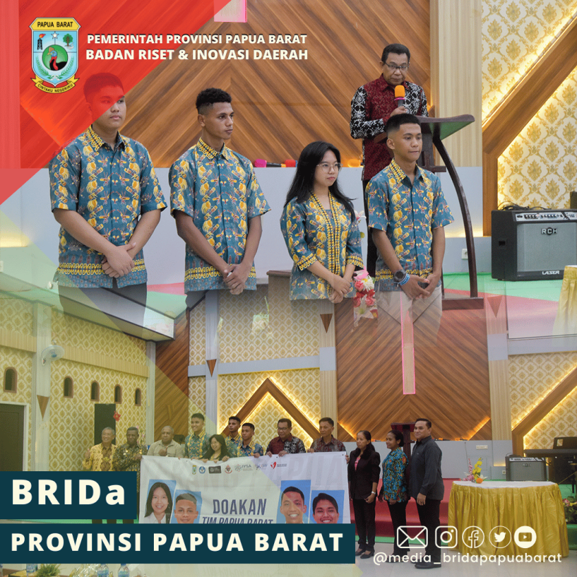 SIAP HARUMKAN NAMA PAPUA BARAT DI KANCAH INTERNASIONAL, EMPAT SISWA TIM PAPUA BISA RESMI DI LEPAS